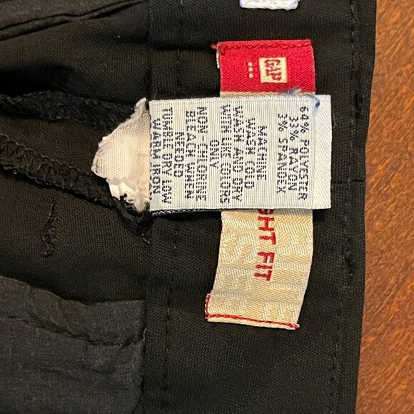 Gap Womens Black Straight Fit Stretch‎ Pants Size 4 Ankle - Picture 6 of 10